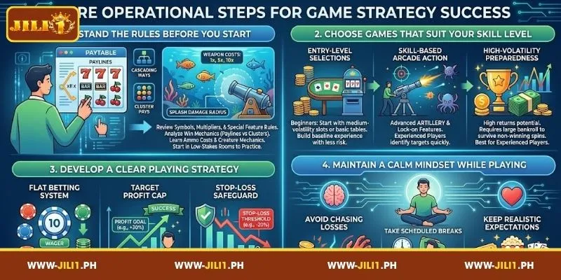 Core steps for building a gaming strategy