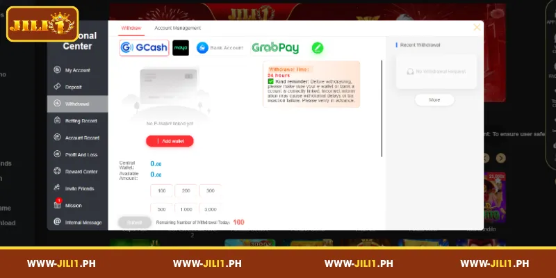 Essential Requirements for Withdrawing Funds from JILI1