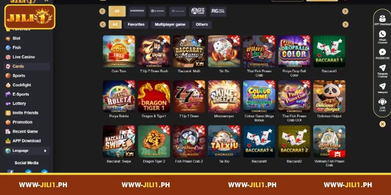 Exploring the Game Providers Associated with JILI1 Cards