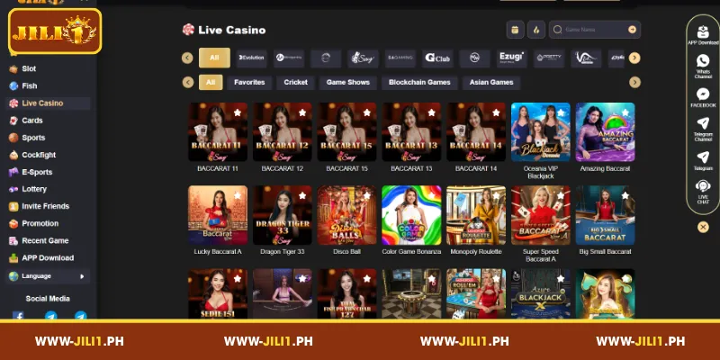 Live Table Entertainment Available Through JILI1