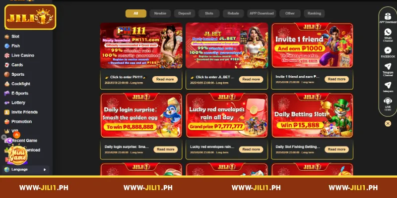 Popular JILI1 Promotion Categories and Offers